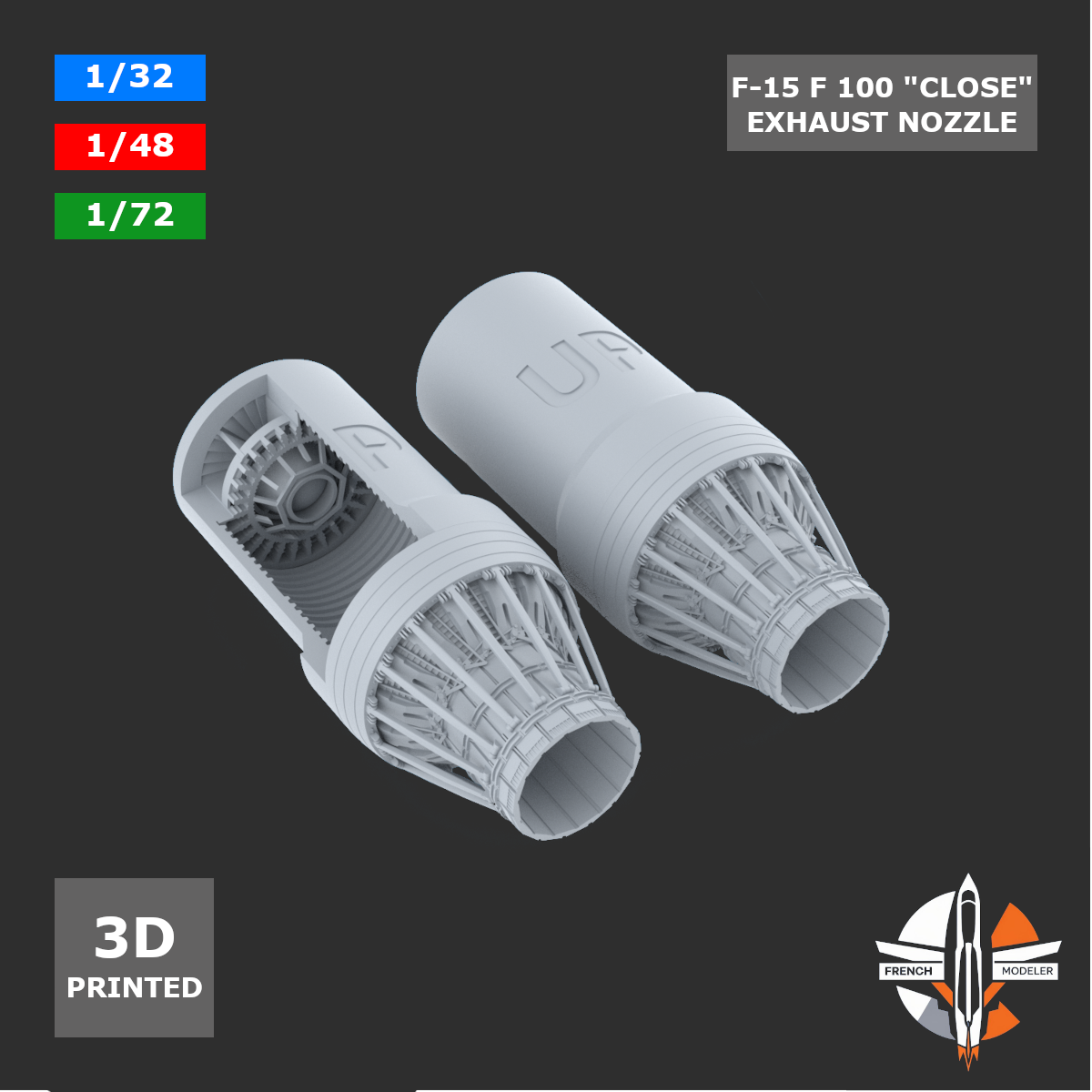 F-15 F100 Close Exhaust Nozzle