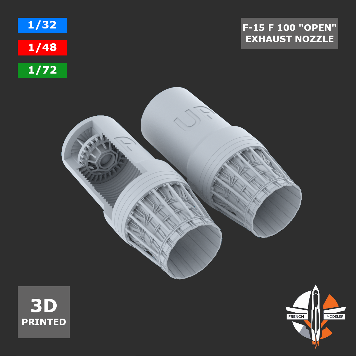 F-15 F100 Open Exhaust Nozzle