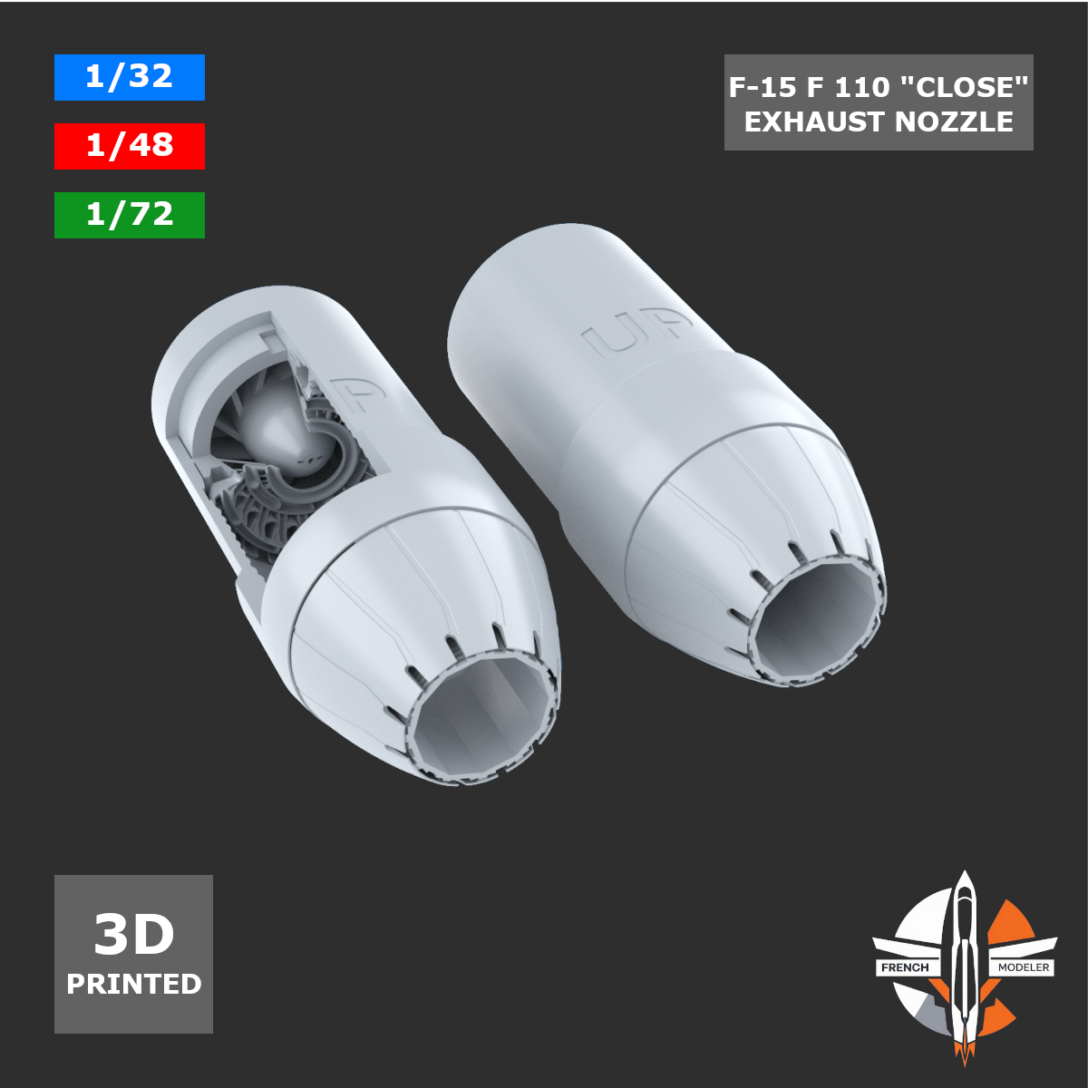 F-15 F110 Close Exhaust Nozzle