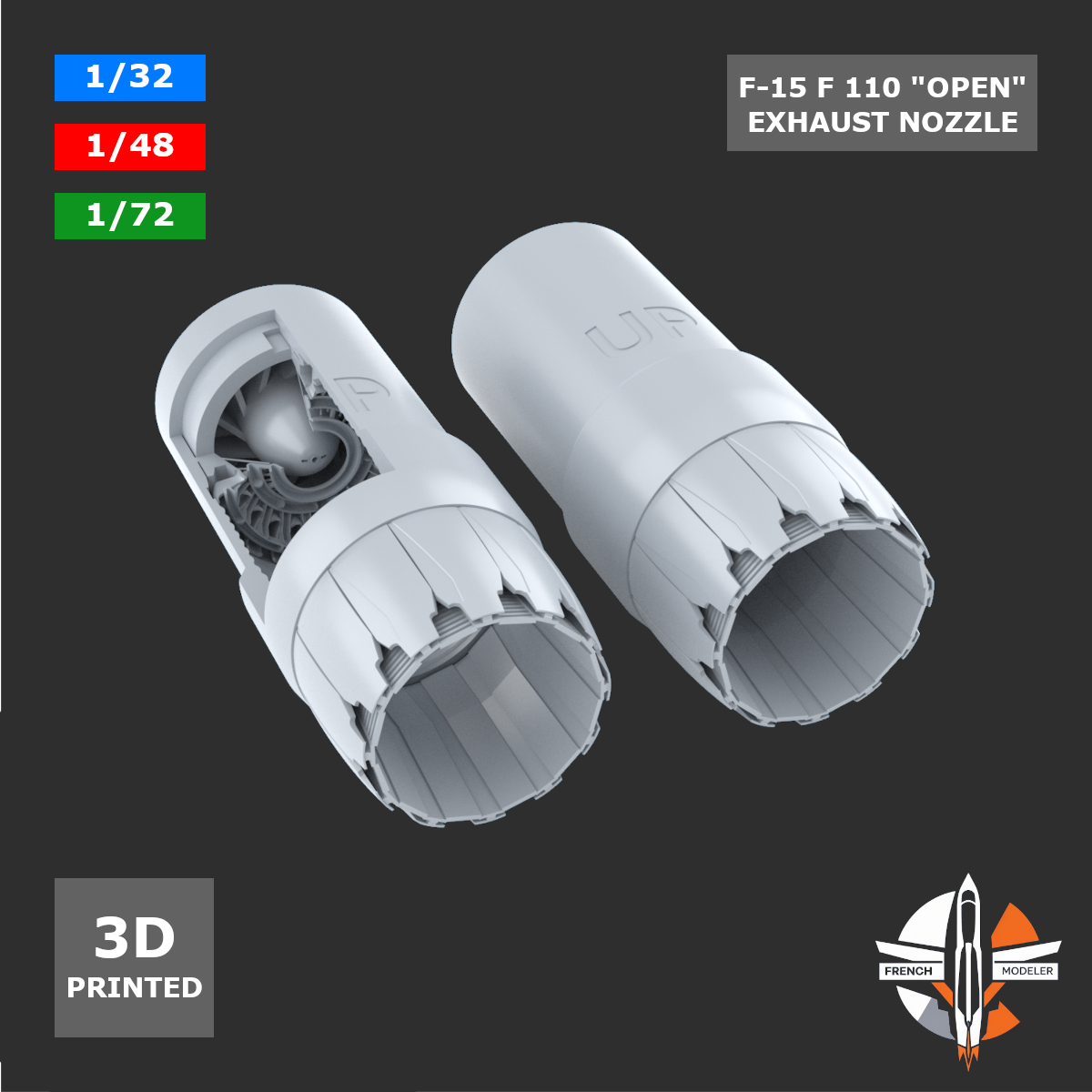 F-15 F110 Open Exhaust Nozzle