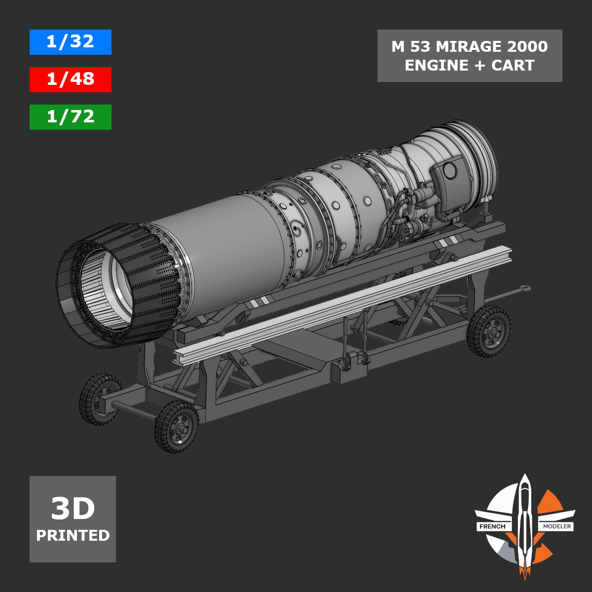 M 53 ENGINE + CART (Mirage 2000)