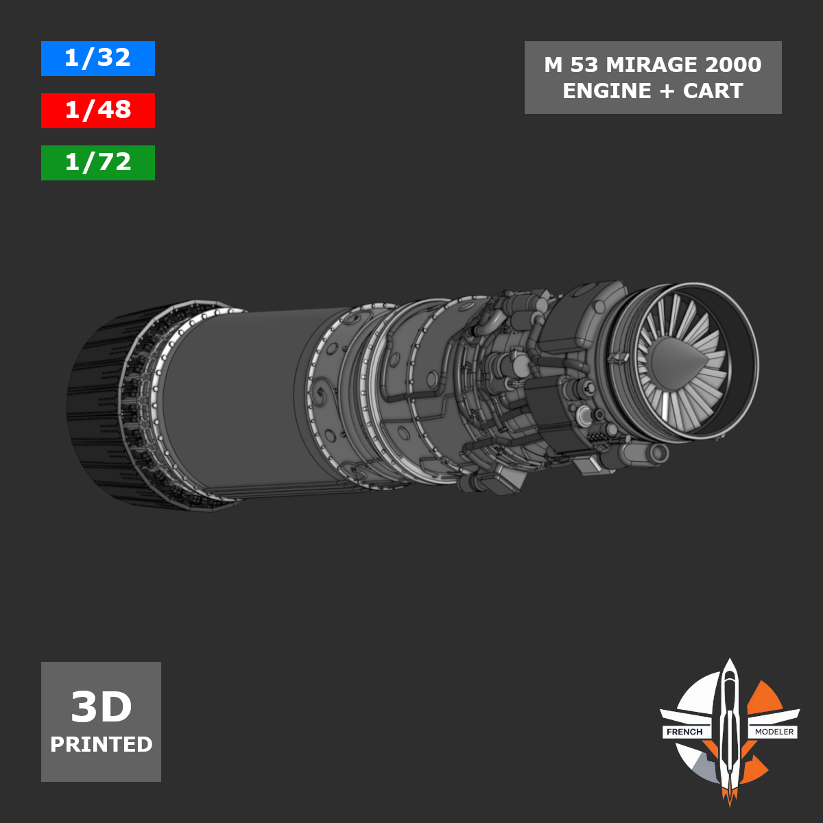 M 53 ENGINE + CART (Mirage 2000)