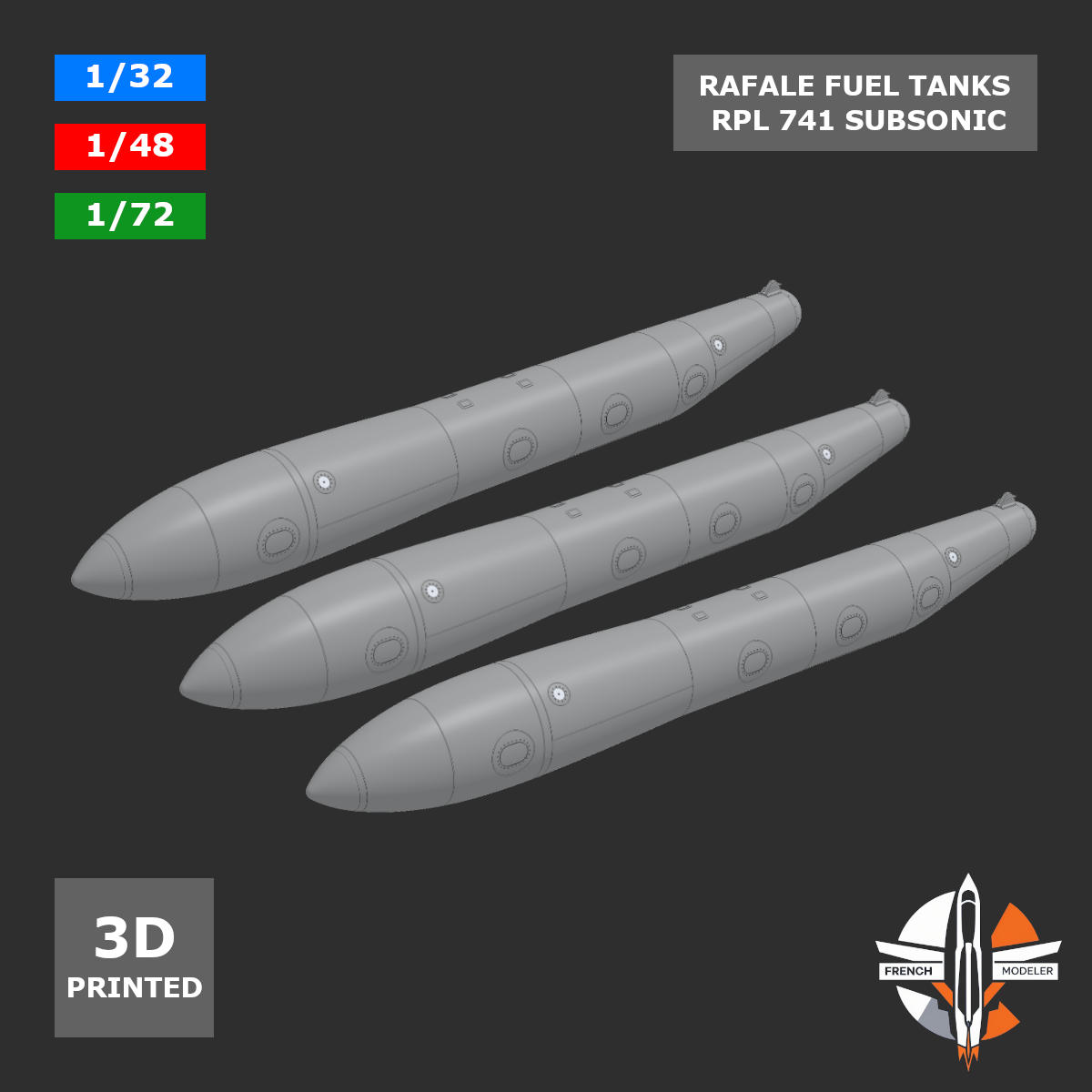 Bidons subsoniques pour Rafale