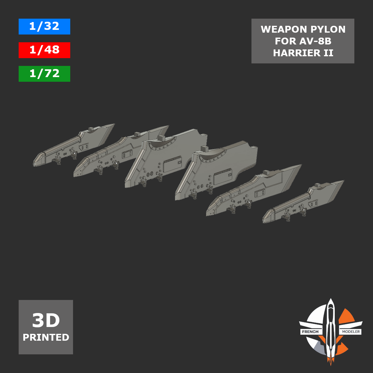 Weapon Pylons AV 8B Harrier II